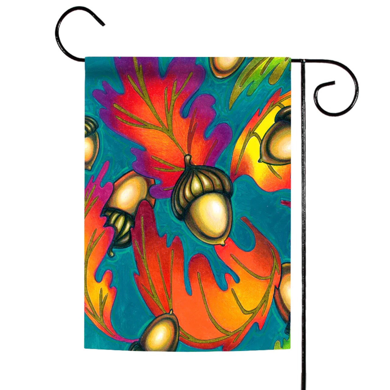 Toland Home Garden Falling Leaves and Acorns Outdoor Garden Flag 18" x 12.5"